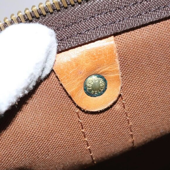 LOUIS VUITTON Monogram Keepall 60 Boston Bag M41422 LV Auth MY273 - Picture 12 of 16